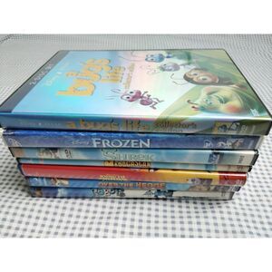 Lot of 7 DreamWorks Kids Animated DVD Shrek Madagascar Kung Fu Panda A Bugs Life